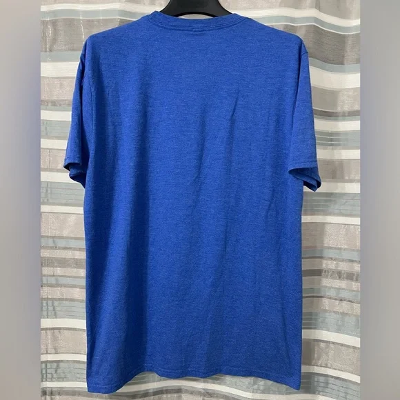 Fanatics Chicago Cubs Baseball Distressed Logo Blue Shirt - Picture 2 of 6